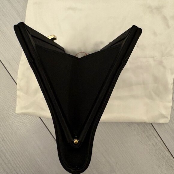 Roger Vivier Pilgrim Buckle Clutch in Satin - Black Clutch - Picture 2 of 8